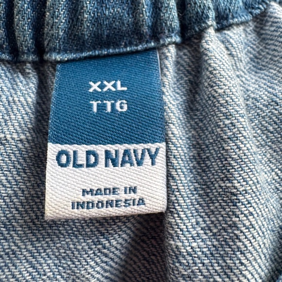 Old Navy Denim Tiered Top w/ long sleeves Sz XXL - Picture 3 of 7